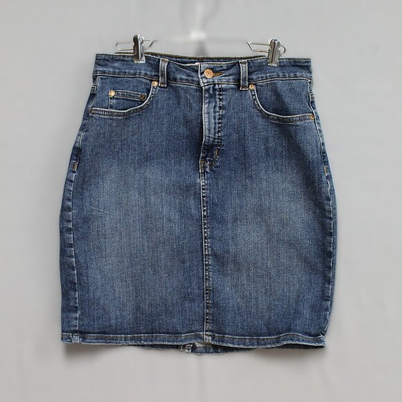 Women's Dickies Mini skirt size 12 Denim stretch - Picture 1 of 11